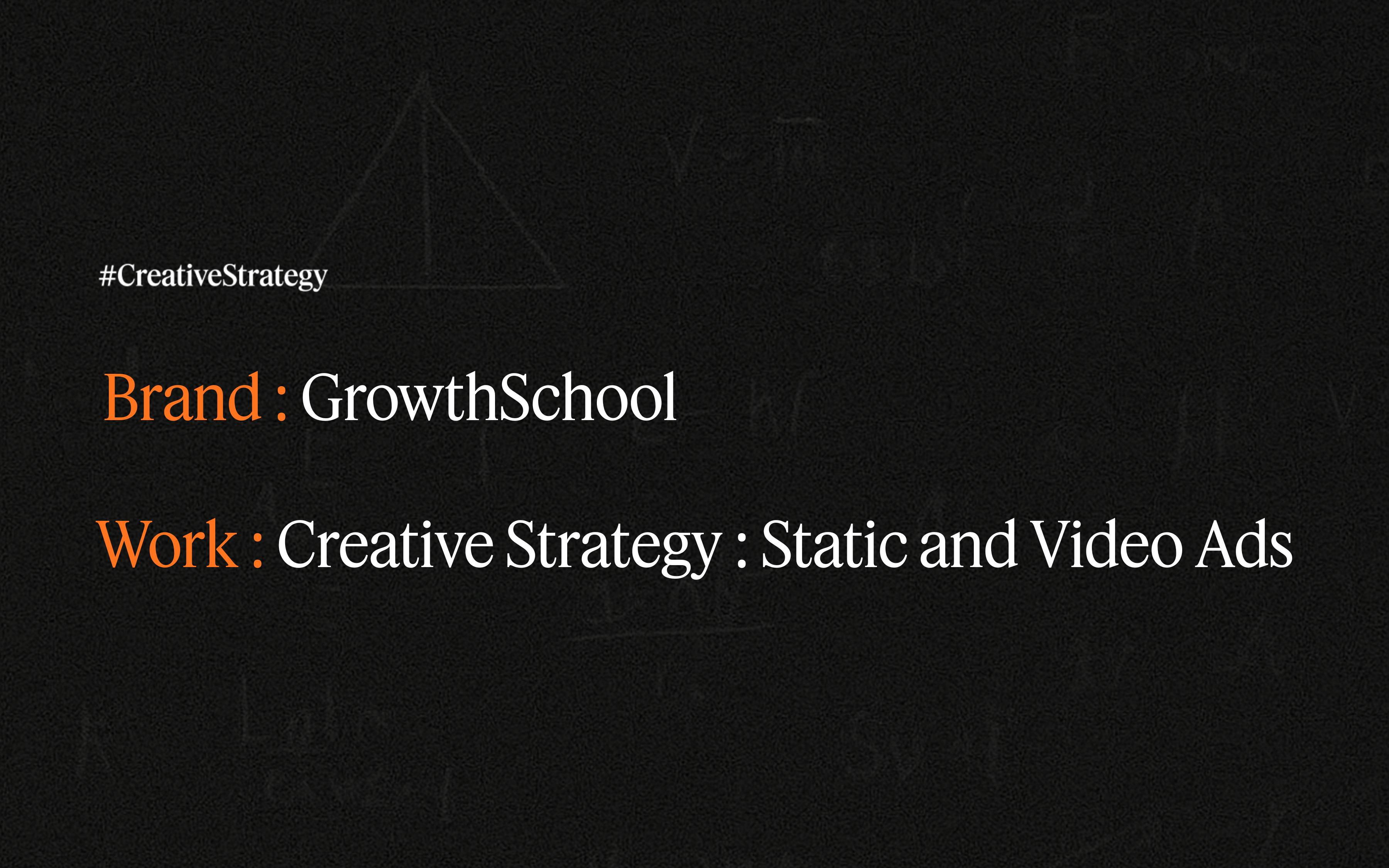 Creative Strategy - GrowthSchool